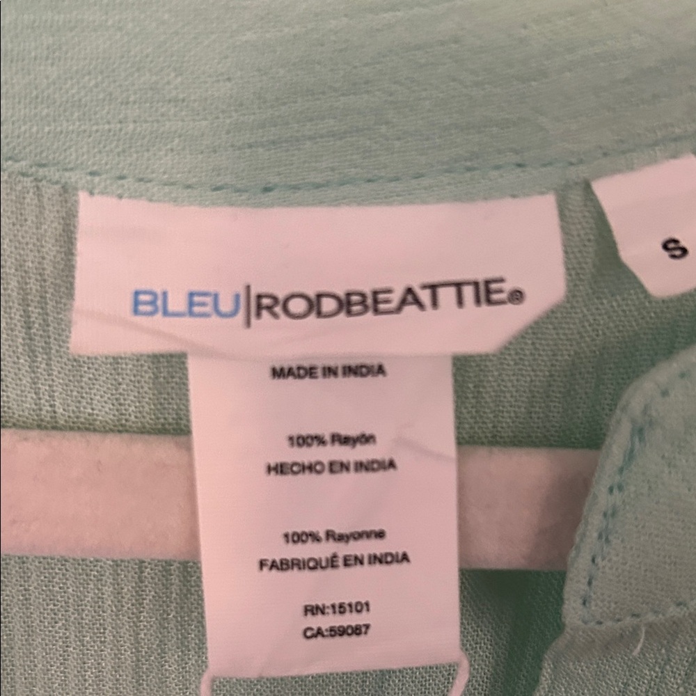 ECI Glass Beach Sleeveless Dress Blue/Green - Picture 3 of 4